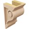 Ekena Millwork 4"W x 4"D x 8"H Wide Scroll Rough Cedar Woodgrain TimberThane Corbel, Primed Tan CORUR04X04X08SCRRCPR - alternate 3